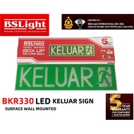 LED KELUAR Sign BsLIGHT BKR330 Wall Type / EXIT Sign Emergency Exit -DINDING TYPE