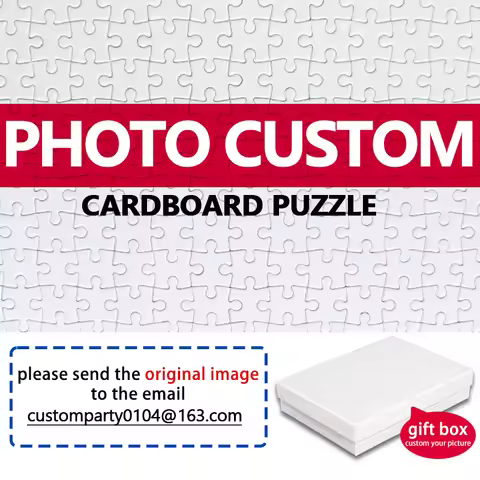 Photo Custom Jigsaw Puzzles 54/120/300/500/520/1000/1200 Pcs Cardboard Puzzles Personalized Picture 