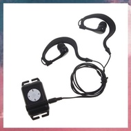 (NZHQ) Mp3 for Swimming Waterproof MP3 Player with Earphone FM Mp3 for Surfing Wearing Type Earphone Clip Mp3 Player