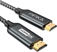 8K HDMI Cable 3.3FT/1M, PIPIKA Ultra High Speed HDMI 2.1 Braided Cord 8K@60Hz 4K@120Hz, Compatible with Apple TV,Roku,Samsung QLED,Sony LG,Nintendo Switch,Playstation,PS5,PS4,Xbox One Series X…