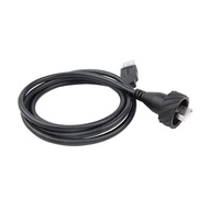 USB Panel Mount Waterproof Connector Industrial Data Cable 0.1/0.5m LSHITECH LSHT-LU20 Socket Panel