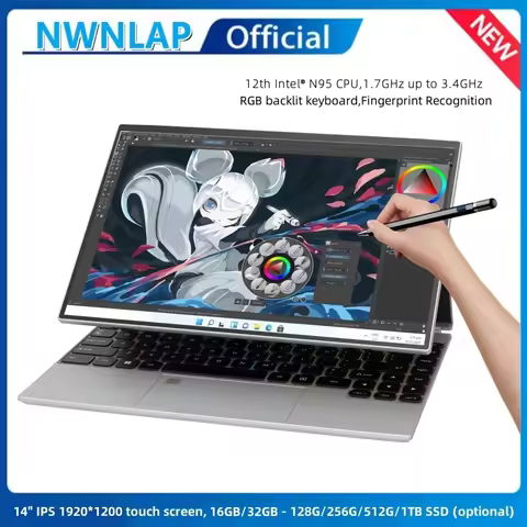14-inch IPS touch screen computer tablet laptop N95 office business notebook 16G RAM 128G - 1TB SSD 