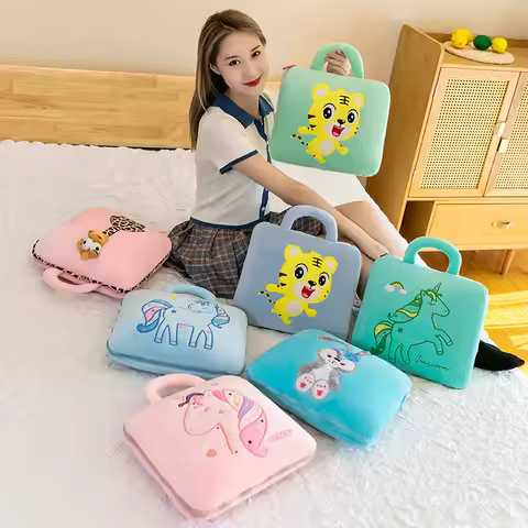 Cartoon Air Conditioner Quilt 2 In 1 Pillow Quilt Dual-use Office Nap Pillow Multifunctional Folding
