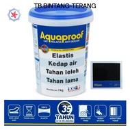 AQUAPROOF CAT PELAPIS WATERPROOF ANTI BOCOR 1 KG WARNA HITAM