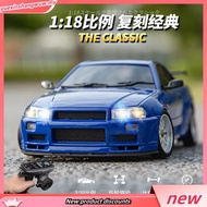 LDRC 1/18 Nissan Skyline GTR R34 Professional Drift Remote Control CAR Gyroscope Rear Drive 2.4G RC 