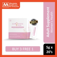 Estrofemme Plus Sachet 5gx20's (Botanical Beverage Mix of Berries Powder with EstroG-100) [Buy 3 Fre