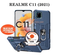 CASING HP UNTUK REALME C11 (2021) / REALME C20 CASE ROBOT HIT EYE RING CASING STANDING NEW COVER
