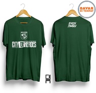 Kaos PERSEBAYA SURABAYA CITY OF HEROES #KITAPERSEBAYA LIGA 1 INDONESIA PSSI SEPAKBOLA FOOTBALL JERSE