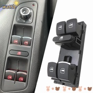 WATTLE Car Window Lifter, 8 Pins Chrome Window Control Switch, Auto Accessories 5ND959857 ABS Window Switch Button for VW/ Jetta /Tiguan /Golf /GTI MK5 MK6 Passat