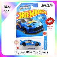 Hot Wheels JDM Diecast Cars Toyota GR86 Cup ( Blue ) New for 2024 HW J-Imports Series 1/64 Scale  Fo