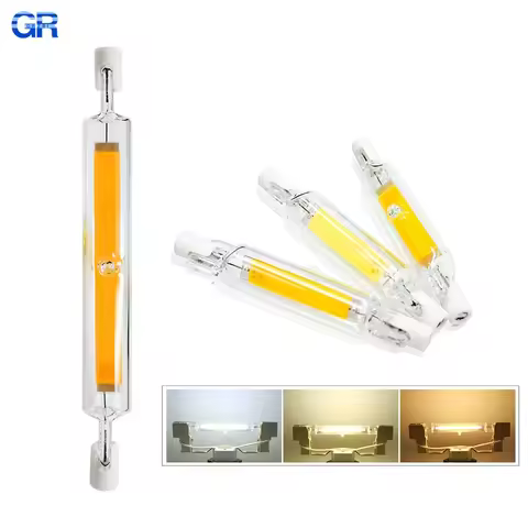 LED R7S Glass Tube COB Bulb 5W 10W 20W High Power R7s Corn Lamp 78mm 118mm J78 J118 Replace Halogen 