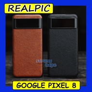 Google PIXEL 8 - Leather Texture Hybrid Soft Case Cover Casing