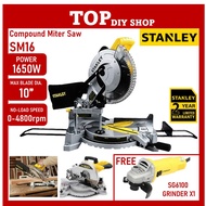 STANLEY SM16 Compound Miter Saw 10" 254mm 1650W Miter Saw Machine Wood Saw Machine Table Saw Machine Wood Cutting