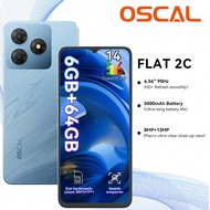FLAT 2C Mobile Phones Android 14 Phone(2025), 6GB +64GB/2TB Octa Core, 6.56" Display Cheap Phone, 50