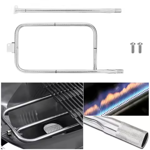 P-Type Grill Burner Tube Anti-corrosion Burner Tube Replacement Gas Grill Burner Tube for Weber Q300