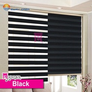 MYLANGSIR Bidai Korea / Korea Zebra Blinds / Width 2 / 3 / 4 / 5 / 6 / 7 Feet x Height 6 & 8 Feet / 