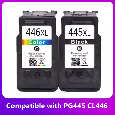 Compatible Refill Ink Cartridge PG 445 CL 446 XL PG-445 PG445 CL446 For Canon Pixma MX494 MG 2440 25