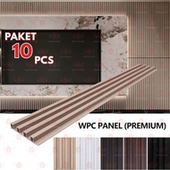 10Pcs Package Wood Wpc Wall Panel 1 Meter*16Cm Anti-Termite and Waterproof Wall Decoration Wpc Aesth