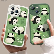 Huawei P20 P30 Pro Lite Cartoon Cute Panda Lambskin Case
