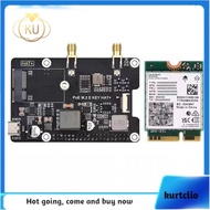 For  5 PCIe to M.2 E KEY with PoE HAT+ Expansion Board BE200 Tri-Band Wireless Network Card for RPI 