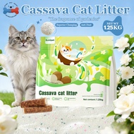 Cassava Cat Litter Premium Natural Clumping Litter Dust-Free Super Clumping Soft Texture Tofu Cat Li