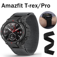 Fit For Amazfit T-Rex Pro T Rex Trex Strap Nylon Watch Strap Hook&amp;Look Soft belt Bracelet MEN Watchband Metal Adapter