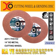 14" XO (THAILAND) Metal Cutting Disc Cutting Wheel RED A011-THA102