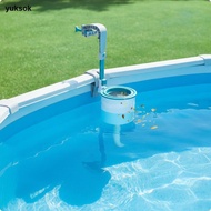 yuksok Clamp-on Pool Skimmer Debris Basket Skimmer Floating Debris Collector Hose-Connected