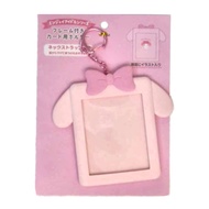MY MELODY 美樂蒂 矽膠造型拍立得小卡套鎖圈 附頸繩  8.3 x 10.9 x 0.8cm  耳朵款