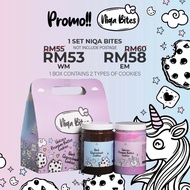 NIQA BITES Unicorn Premium butter cookies & Dark Chocochunk Cookies
