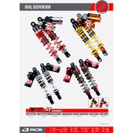 RCB ABSORBER DB-4 SERIES DUAL SUSPENSION NVX155 V1 V2 WHITE RED TITANIUM