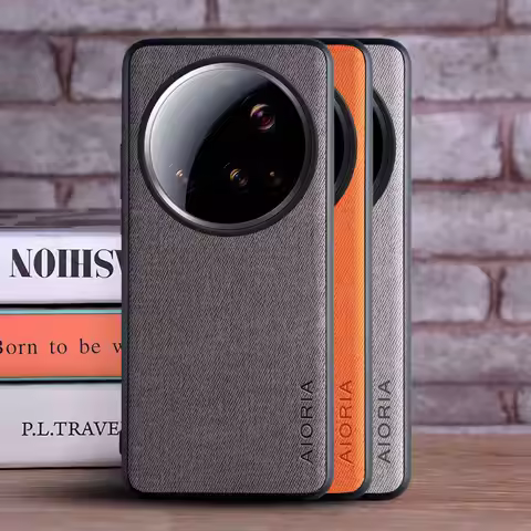 Case for Xiaomi 14 Ultra 15 Ultra 14 5G coque Luxury textile Leather phone cover funda for xiaomi 14