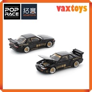 Pop Race XCARTOYS S43-03 Pandem Nissan Silvia S13 Black 1/64