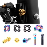 RISIKO M5 Ultralight Titanium Aloi Skru Transmisi Gasket Cekung Basikal Jalan Derailleur Depan Membe