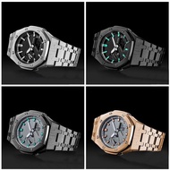 Serasi dengan GA2100/GM2100 Farmhouse Oak GMAS-2100 Generasi Keempat Diubahsuai Tali Sarung Jam Akse