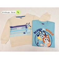 Estampo| Meiao Bluey Children's Long-Sleeved Thin Fleece Sweatshirt Top Long T Miaomiao Dog Bree Aut