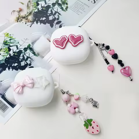 love fashion Cover For Soundcore Liberty 4 Pro / 4nc /Liberty4 Case with keychian Silicone earphones