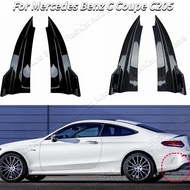 C205 Car Rear Bumper Lip Splitter For Mercedes Benz C Coupe C200 C260 C300 C43 C63 AMG 2015-2021 Spo