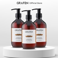 [GRAFEN] Hinoki Shampoo 500ml x3  [Anti Hair Loss, Oily Scalp, Anti-Dandruff]