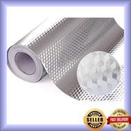 Aluminum Foil Self Adhesive Waterproof High Temperature Resistance Kitchen/ Aluminium Kalis Air Kabinet Dapur