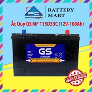 Battery 12V-100Ah, Car Battery GS MF 115D33C 115D33V