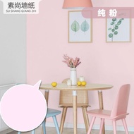 Wallpaper sticker dinding polos warna pink muda