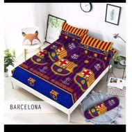 SEPREI BARCA / SPREI BARCELONA BAHAN TIDAK LUNTUR BONITA 200x200/180x200/160x200/140x200/120x200/90x