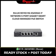 RUIJIE REYEE RG-ES205GC-P NETWORK 5-PORT GIGABIT SMART CLOUD MANAGED PoE SWITCH RE101