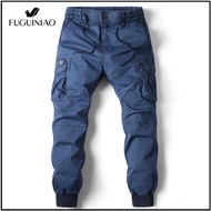 FUGUINIAO Cargo Pants Men Full Length Cotton Casual Trouser Military Streetwear Work Tactical Tracksuit Plus Size