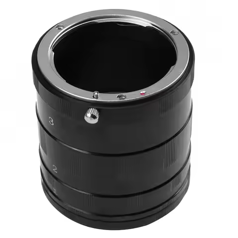 Black Macro Extension Tube for Nikon D7200 D7000 D5500 D5300 D5200 D5100 D3400 D3300 D3200 D310 Lens