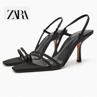 Zara Women's Shoes Simple French Temperament Thin Strap High Heel Sandals