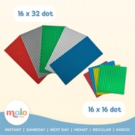 MALOTOYS - Base Plate Nano Block Board Duplo Nano 16x16 Dots 16x32 Dots Board Base Plate Baseplate B