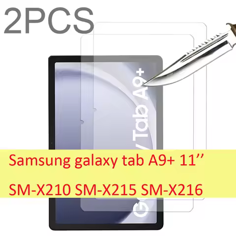 2PCS Glass For Samsung Galaxy Tab A9 plus A9+ 11'' SM-X210 SM-X215 SM-X216 5G wifi Scratch Proof Tem
