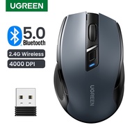 UGREEN Wireless Mouse 5.0 Bluetooth Mouse Ergonomic 4000DPI 6 Mute Buttons Mouse For Laptops PC